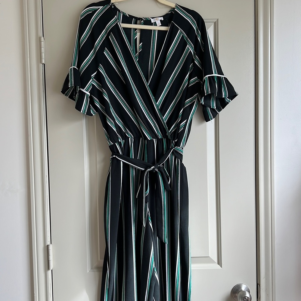 Charming Charlie Stripe Jumpsuit